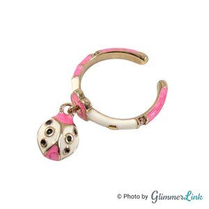 Lauren G Adams Girls Ladybug Charm Enamel Ring Size 4